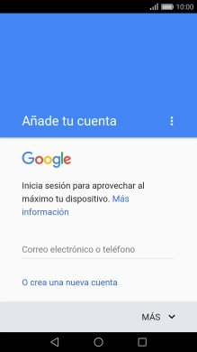 Si no tienes una cuenta de Google, pulsa O crea una nueva cuenta y sigue las indicaciones de la pantalla para ver cómo crear una cuenta nueva. Si no tienes una cuenta de Google, pulsa O crea una nueva cuenta y sigue las indicaciones de la pantalla para ver cómo crear una cuenta nueva.