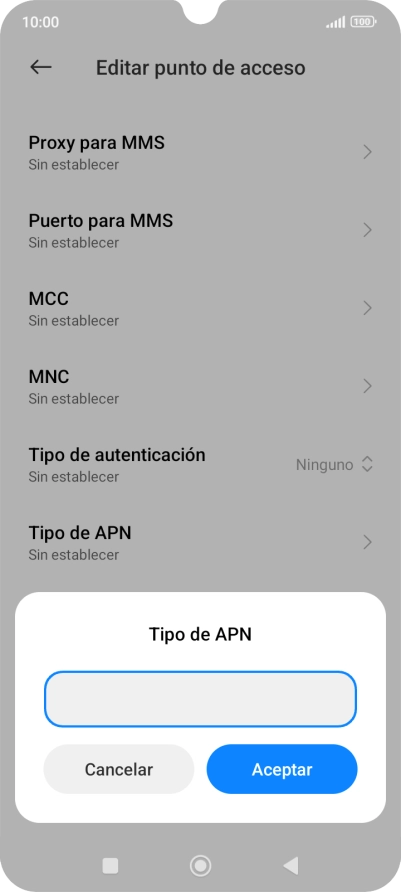 Introduce default y pulsa Aceptar. Introduce default y pulsa Aceptar.