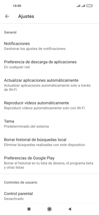 Pulsa Actualizar aplicaciones automáticamente. Pulsa Actualizar aplicaciones automáticamente.