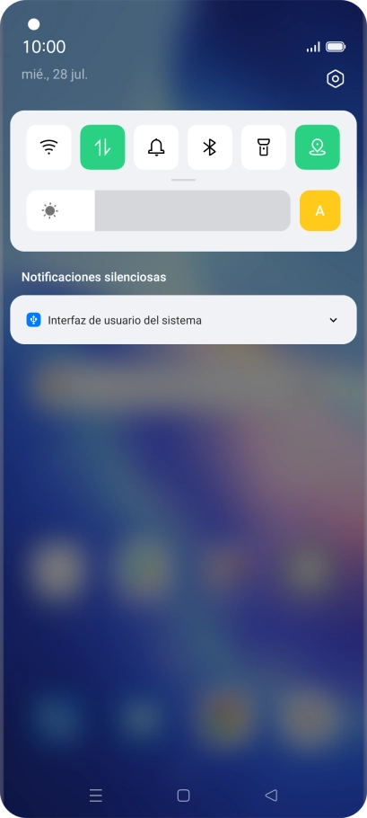 Pulsa Interfaz de usario del sistema.