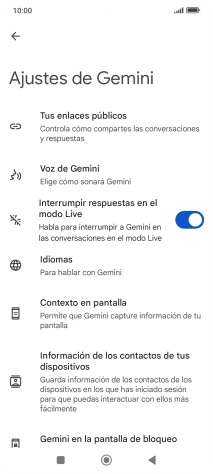Sigue las indicaciones de la pantalla para seleccionar los ajustes deseados. Sigue las indicaciones de la pantalla para seleccionar los ajustes deseados.
