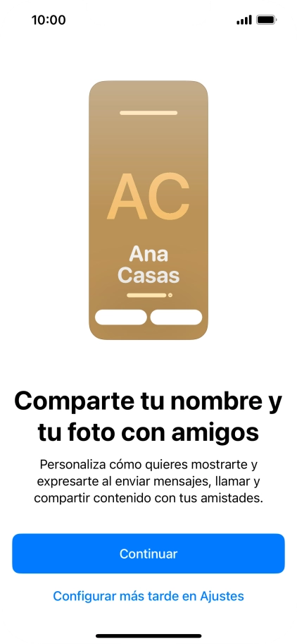 Pulsa Continuar.