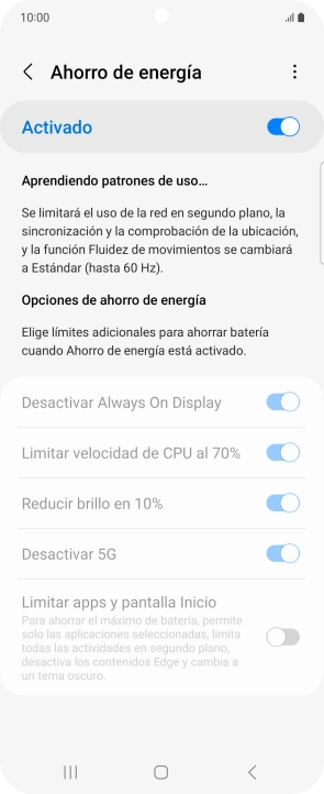 Pulsa la tecla de inicio para terminar y regresar a la pantalla de inicio. Pulsa la tecla de inicio para terminar y regresar a la pantalla de inicio.