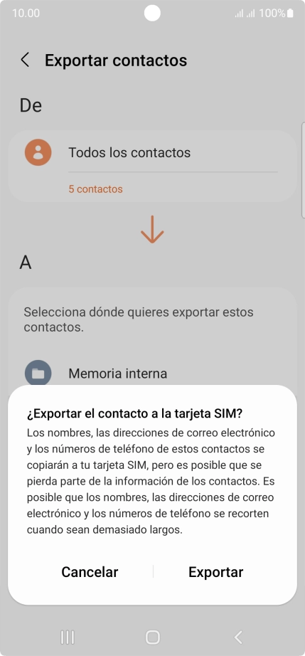 Pulsa Exportar. Pulsa Exportar.