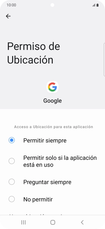 Pulsa el ajuste deseado. Pulsa el ajuste deseado.