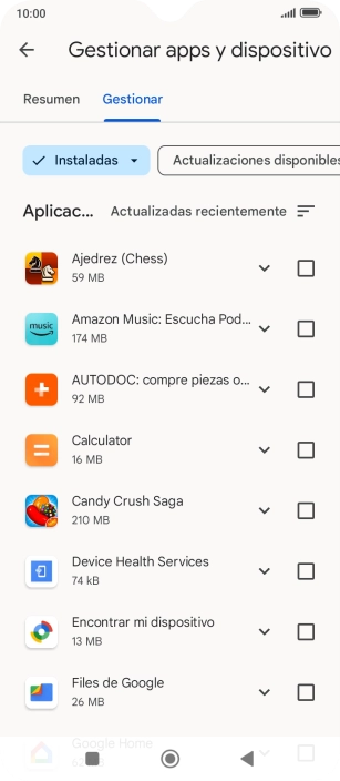 Pulsa la app deseada. Pulsa la app deseada.