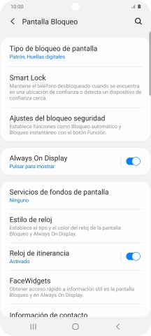 Pulsa Tipo de bloqueo de pantalla e introduce el código de seguridad extra que has creado anteriormente. Pulsa Tipo de bloqueo de pantalla e introduce el código de seguridad extra que has creado anteriormente.