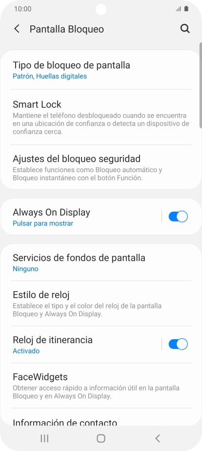 Pulsa Tipo de bloqueo de pantalla e introduce el código de seguridad extra que has creado anteriormente. Pulsa Tipo de bloqueo de pantalla e introduce el código de seguridad extra que has creado anteriormente.