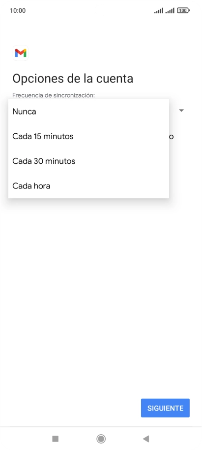 Pulsa el ajuste deseado.