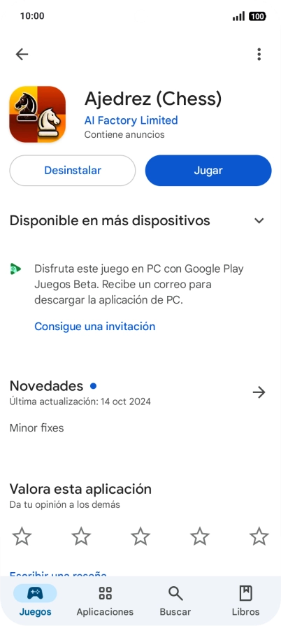 Pulsa Desinstalar.