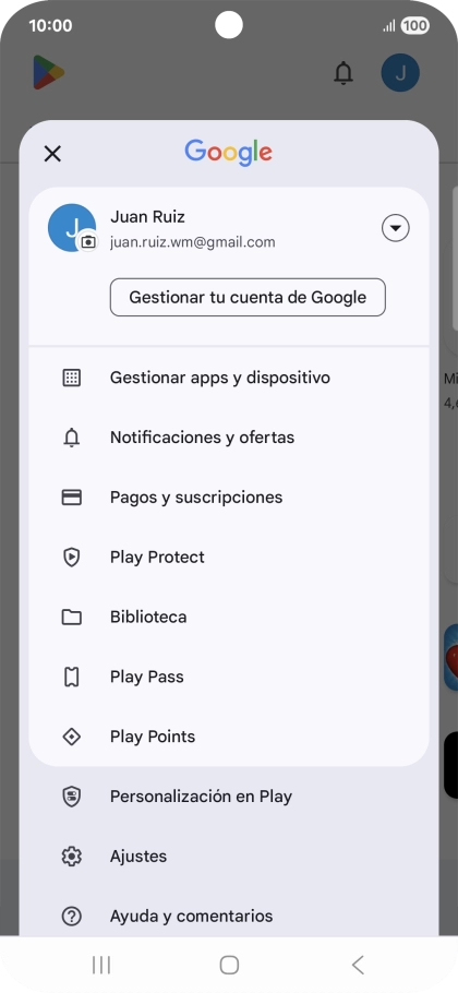 Pulsa Gestionar apps y dispositivo. Pulsa Gestionar apps y dispositivo.