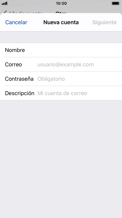 Pulsa Correo e introduce tu dirección de correo electrónico. Pulsa Correo e introduce tu dirección de correo electrónico.