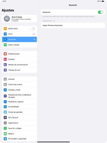 Pulsa el dispositivo Bluetooth deseado y sigue las indicaciones de la pantalla para vincular el dispositivo a la tablet. Pulsa el dispositivo Bluetooth deseado y sigue las indicaciones de la pantalla para vincular el dispositivo a la tablet.