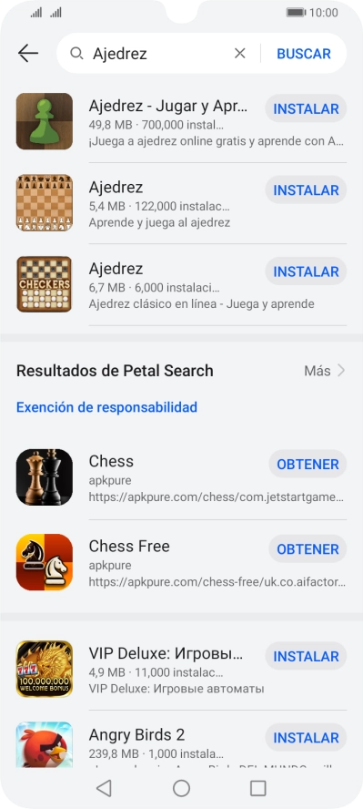 Pulsa la app deseada. Pulsa la app deseada.