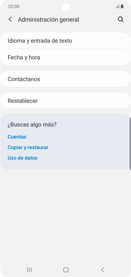 Pulsa Fecha y hora. Pulsa Fecha y hora.