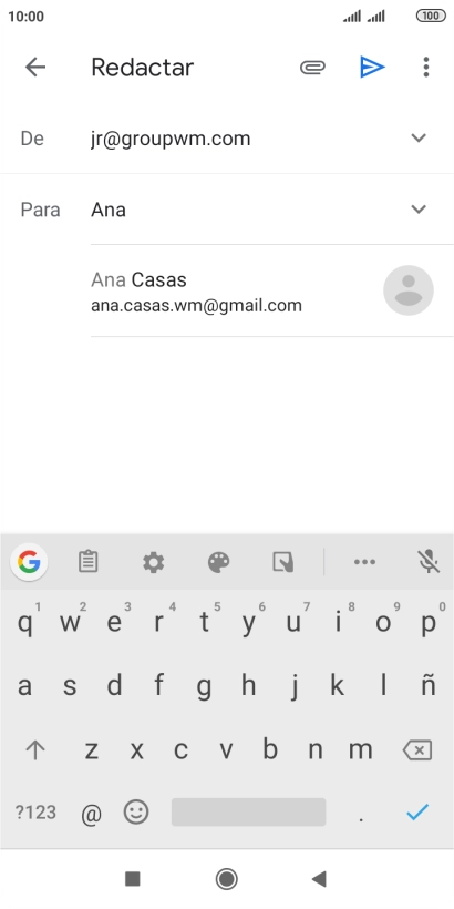 Pulsa el contacto deseado.