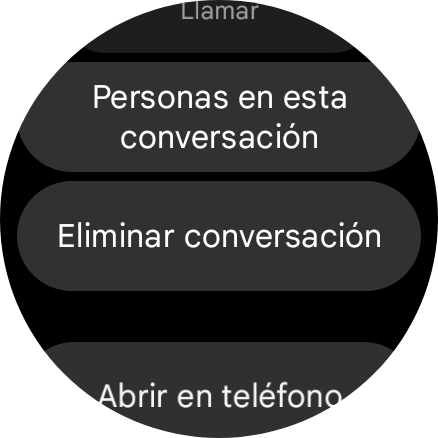 Pulsa Eliminar conversación. Pulsa Eliminar conversación.