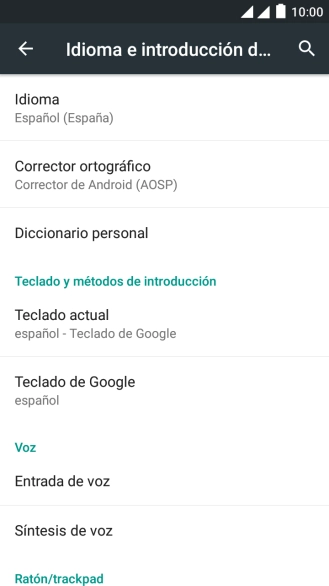 Pulsa Teclado de Google.