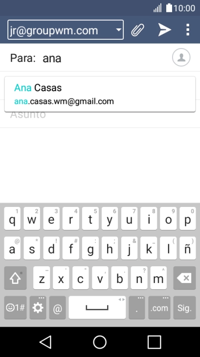 Pulsa el contacto deseado. Pulsa el contacto deseado.