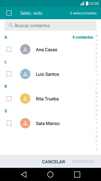 Pulsa Selec. todo. Pulsa Selec. todo.