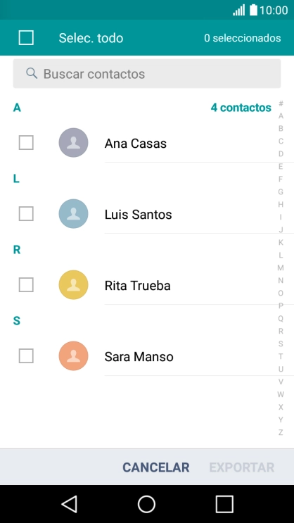 Pulsa Selec. todo. Pulsa Selec. todo.