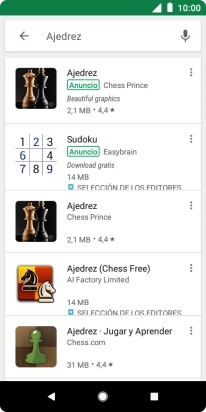 Pulsa la app deseada. Pulsa la app deseada.