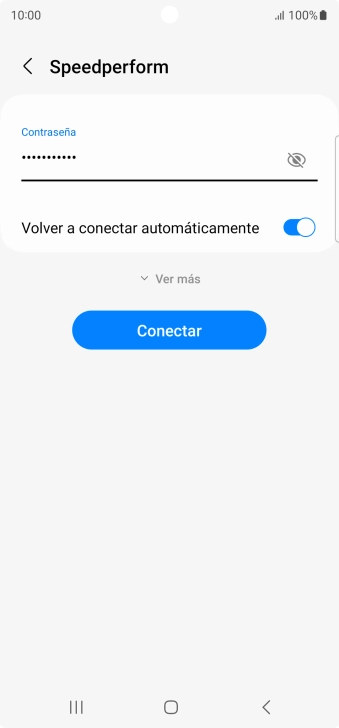 Introduce la contraseña de la red wifi y pulsa Conectar. Introduce la contraseña de la red wifi y pulsa Conectar.