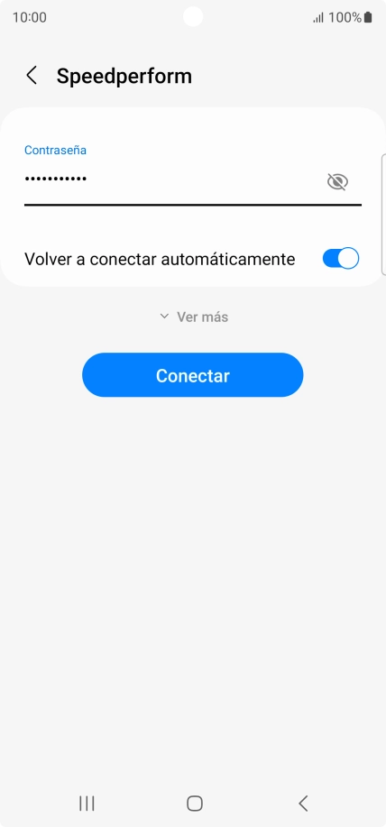 Introduce la contraseña de la red wifi y pulsa Conectar. Introduce la contraseña de la red wifi y pulsa Conectar.