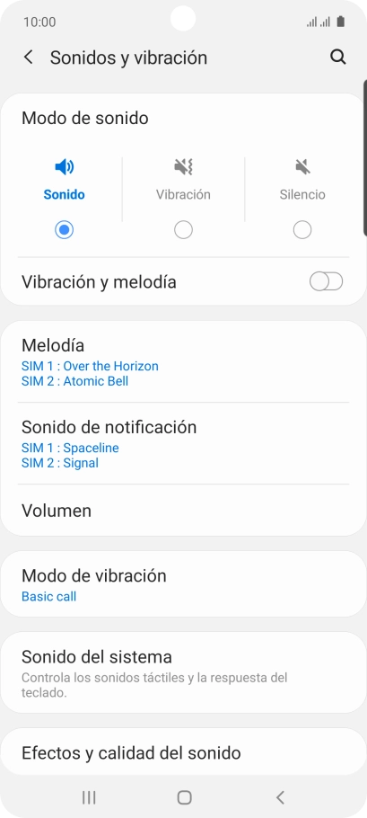 Pulsa Melodía.