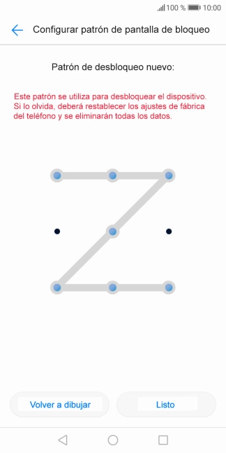 Vuelve a introducir el código de seguridad seleccionado y pulsa Listo. Vuelve a introducir el código de seguridad seleccionado y pulsa Listo.