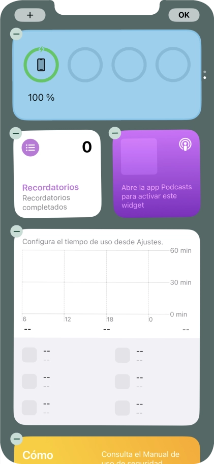 Pulsa el icono de añadir. Pulsa el icono de añadir.