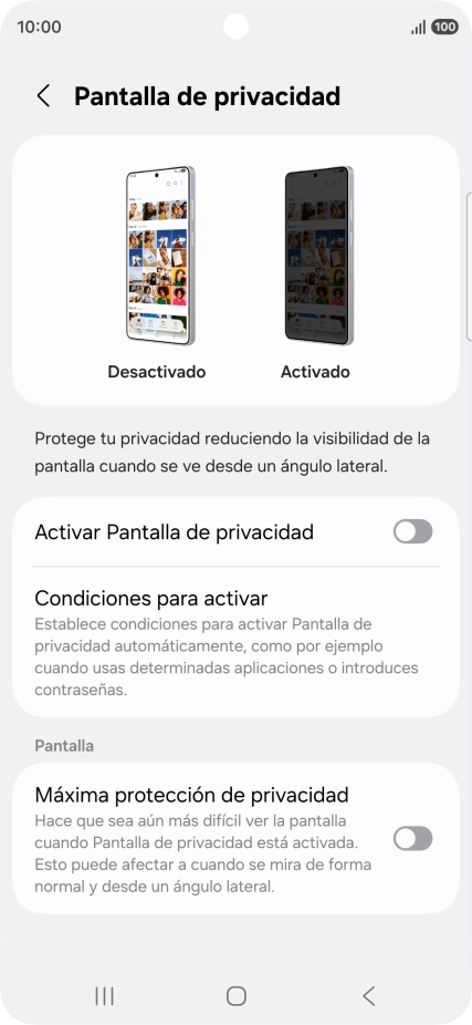 Pulsa el indicador junto a Pulsa el indicador junto a