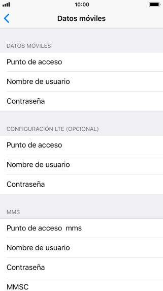 Pulsa  Punto de acceso internet e introduce airtelwap.es.