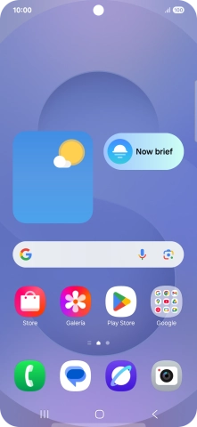 Desliza el dedo hacia arriba por la pantalla.