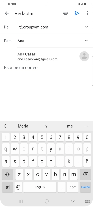 Pulsa el contacto deseado. Pulsa el contacto deseado.