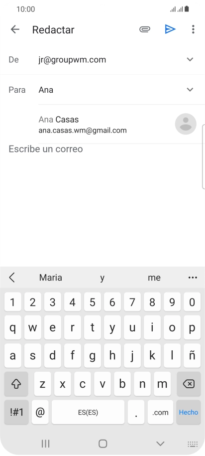 Pulsa el contacto deseado. Pulsa el contacto deseado.