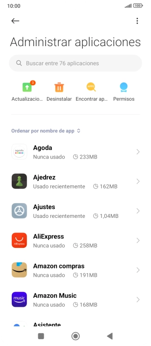 Pulsa la app deseada. Pulsa la app deseada.