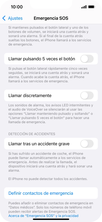 Pulsa el indicador junto a Pulsa el indicador junto a