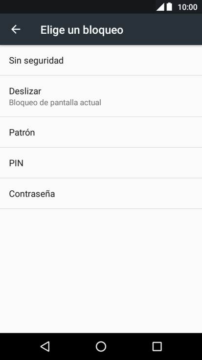Pulsa Patrón.