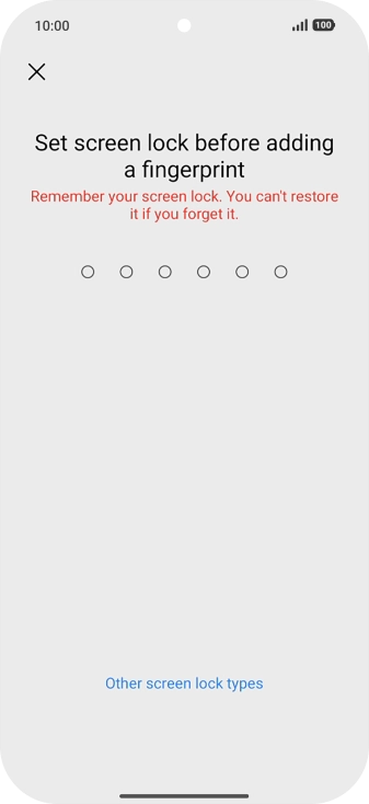 Press Other screen lock types.