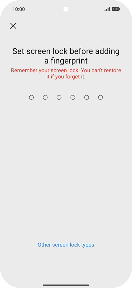 Press Other screen lock types.
