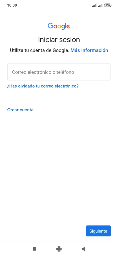 Si no tienes una cuenta de Google, pulsa Crear cuenta y sigue las indicaciones de la pantalla para ver cómo crear una cuenta nueva. Si no tienes una cuenta de Google, pulsa Crear cuenta y sigue las indicaciones de la pantalla para ver cómo crear una cuenta nueva.