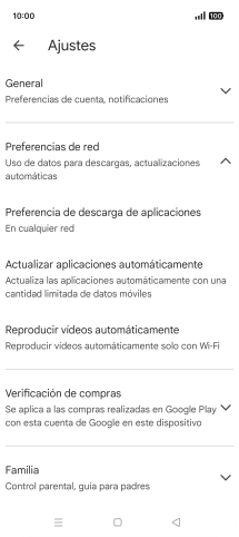 Pulsa Actualizar aplicaciones automáticamente. Pulsa Actualizar aplicaciones automáticamente.