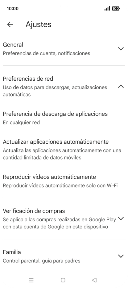 Pulsa Actualizar aplicaciones automáticamente. Pulsa Actualizar aplicaciones automáticamente.