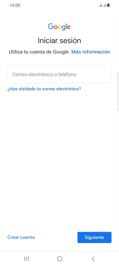 Si no tienes una cuenta de Google, pulsa Crear cuenta y sigue las indicaciones de la pantalla para ver cómo crear una cuenta nueva. Si no tienes una cuenta de Google, pulsa Crear cuenta y sigue las indicaciones de la pantalla para ver cómo crear una cuenta nueva.