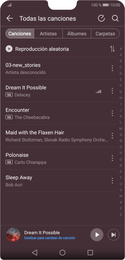 Pulsa la categoría deseada. Pulsa la categoría deseada.