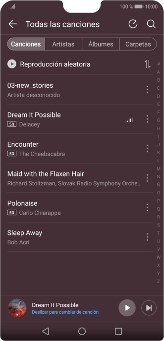 Pulsa la categoría deseada. Pulsa la categoría deseada.