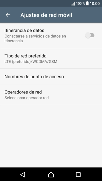 Pulsa Operadores de red y espera mientras el teléfono está buscando redes.