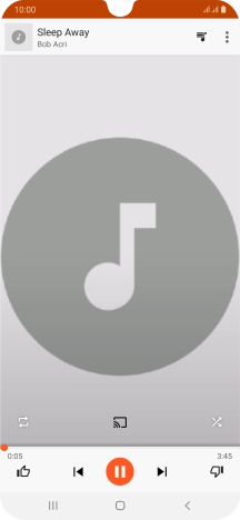 Pulsa la flecha hacia la derecha para ir al archivo de música siguiente. Pulsa la flecha hacia la derecha para ir al archivo de música siguiente.