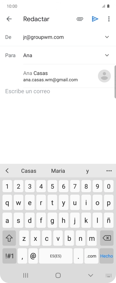Pulsa el contacto deseado. Pulsa el contacto deseado.